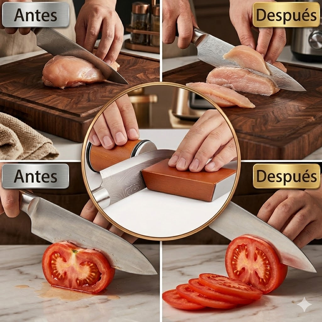 Afilador de Cuchillo Rodante de Doble Rectificado